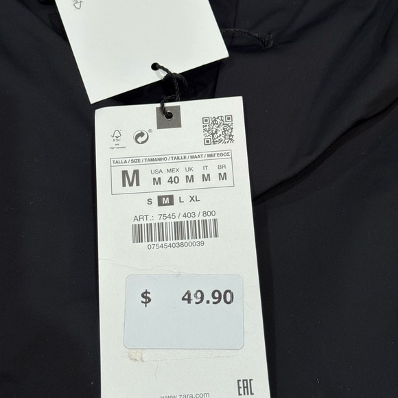 Zara Men's Elegant Black Dress Shirt - Picture 3 of 3